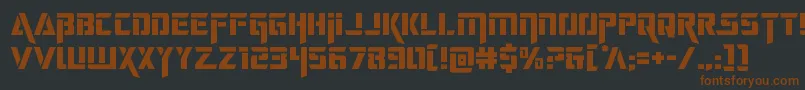 deceptibots Font – Brown Fonts on Black Background