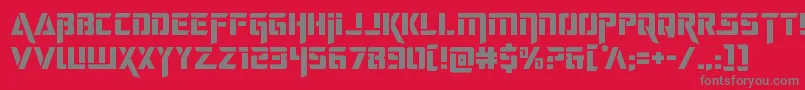 deceptibots Font – Gray Fonts on Red Background