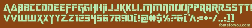 deceptibots Font – Green Fonts on Brown Background