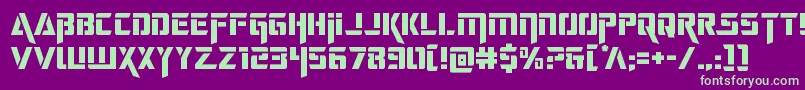 deceptibots Font – Green Fonts on Purple Background