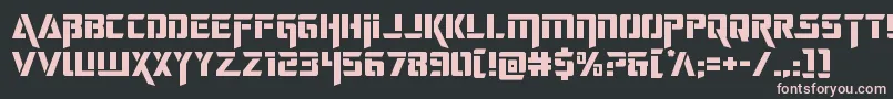 deceptibots Font – Pink Fonts on Black Background