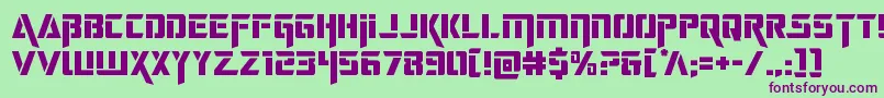 deceptibots Font – Purple Fonts on Green Background