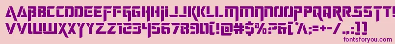 deceptibots Font – Purple Fonts on Pink Background