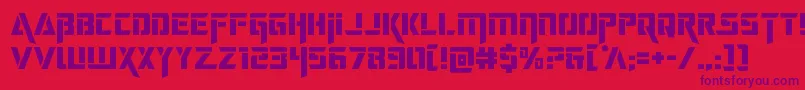 deceptibots Font – Purple Fonts on Red Background