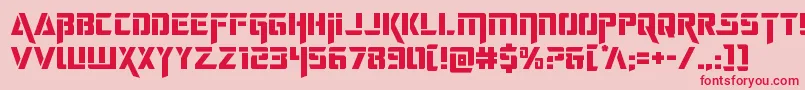 deceptibots Font – Red Fonts on Pink Background