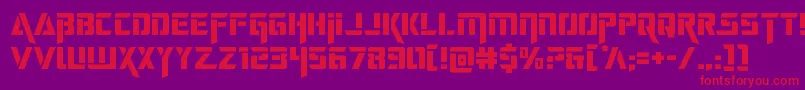 deceptibots Font – Red Fonts on Purple Background