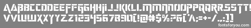 フォントdeceptibots – 灰色の背景に白い文字