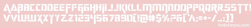 deceptibots Font – White Fonts on Pink Background