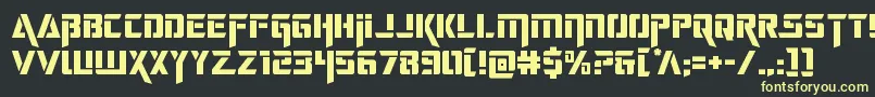deceptibots Font – Yellow Fonts on Black Background