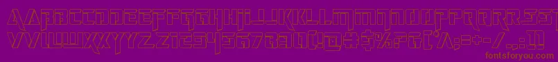 deceptibots3d Font – Brown Fonts on Purple Background