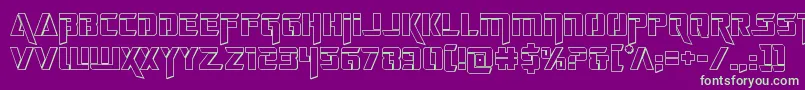 deceptibots3d Font – Green Fonts on Purple Background