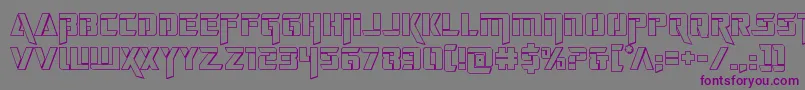 deceptibots3d Font – Purple Fonts on Gray Background