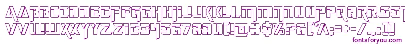 deceptibots3d-Schriftart – Violette Schriften