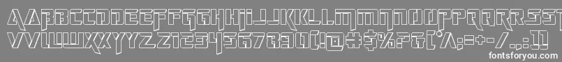 deceptibots3d Font – White Fonts on Gray Background