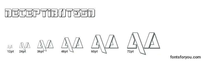 Deceptibots3d Font Sizes