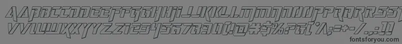 deceptibots3dital Font – Black Fonts on Gray Background