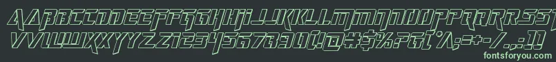 deceptibots3dital Font – Green Fonts on Black Background