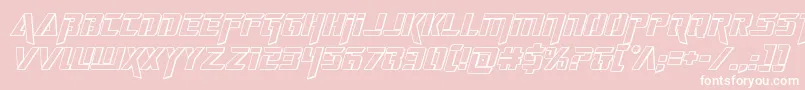 deceptibots3dital Font – White Fonts on Pink Background