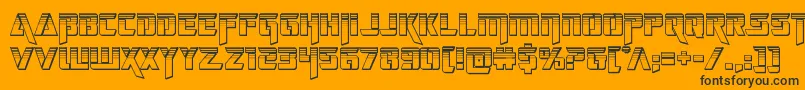 deceptibotschromium Font – Black Fonts on Orange Background