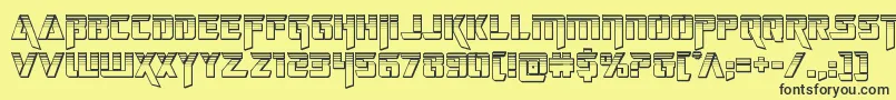 deceptibotschromium Font – Black Fonts on Yellow Background