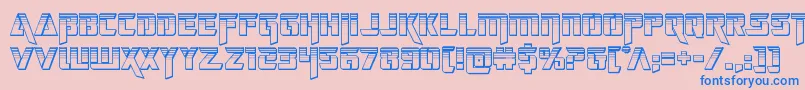 deceptibotschromium Font – Blue Fonts on Pink Background