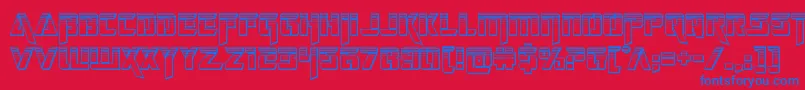 deceptibotschromium Font – Blue Fonts on Red Background