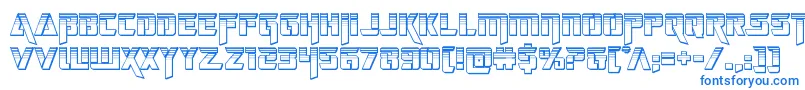deceptibotschromium Font – Blue Fonts on White Background