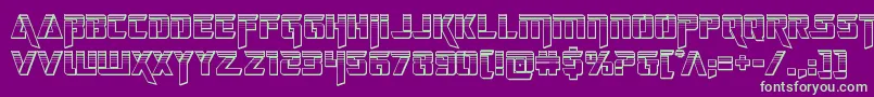 deceptibotschromium Font – Green Fonts on Purple Background