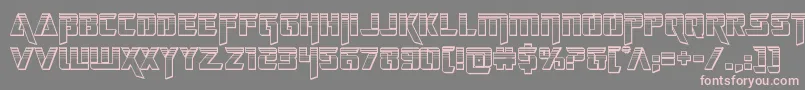 Шрифт deceptibotschromium – розовые шрифты на сером фоне