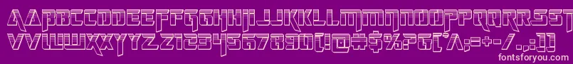 deceptibotschromium Font – Pink Fonts on Purple Background