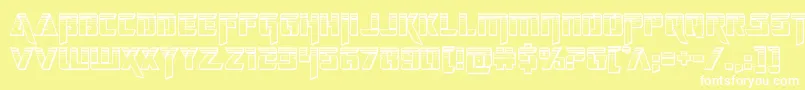 deceptibotschromium Font – White Fonts on Yellow Background