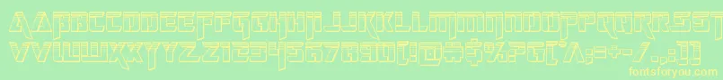 deceptibotschromium Font – Yellow Fonts on Green Background