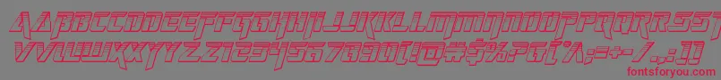 deceptibotschromiumital Font – Red Fonts on Gray Background