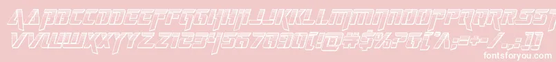 deceptibotschromiumital Font – White Fonts on Pink Background