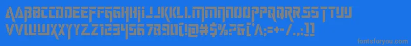 Czcionka deceptibotscond – szare czcionki na niebieskim tle
