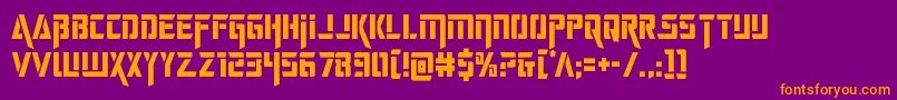 deceptibotscond Font – Orange Fonts on Purple Background