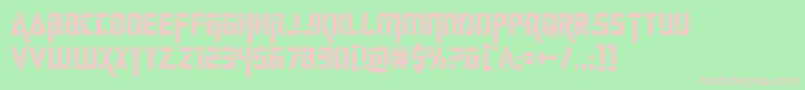 deceptibotscond Font – Pink Fonts on Green Background