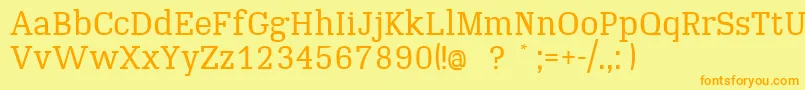 Подробнее о шрифте MucZeitMedium Шрифт MucZeitMedium – оранжевые шрифты на жёлтом фоне