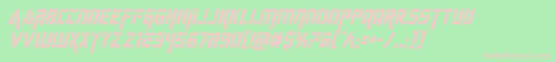 deceptibotscondital Font – Pink Fonts on Green Background