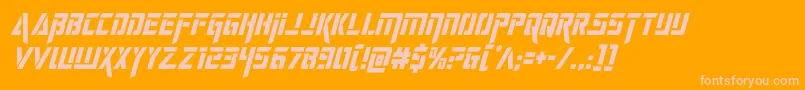 deceptibotscondital Font – Pink Fonts on Orange Background