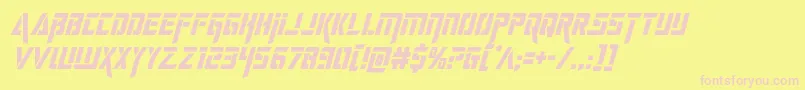 deceptibotscondital Font – Pink Fonts on Yellow Background