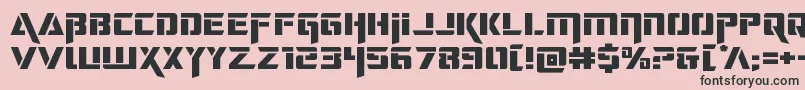 deceptibotsexpand Font – Black Fonts on Pink Background