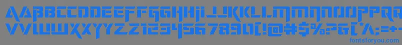 deceptibotsexpand Font – Blue Fonts on Gray Background