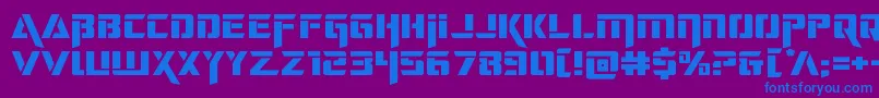deceptibotsexpand Font – Blue Fonts on Purple Background
