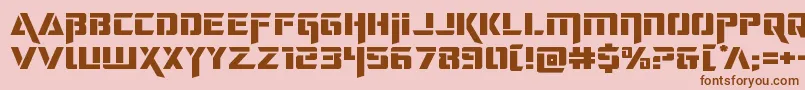 deceptibotsexpand Font – Brown Fonts on Pink Background