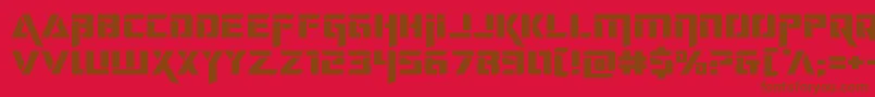 deceptibotsexpand Font – Brown Fonts on Red Background