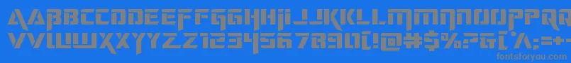 deceptibotsexpand Font – Gray Fonts on Blue Background