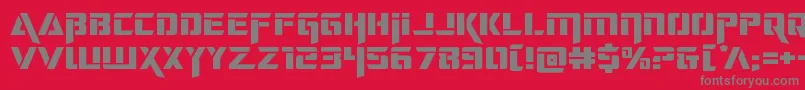 deceptibotsexpand Font – Gray Fonts on Red Background