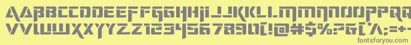 deceptibotsexpand Font – Gray Fonts on Yellow Background