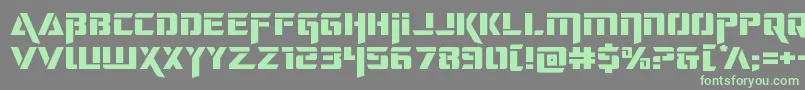 deceptibotsexpand Font – Green Fonts on Gray Background